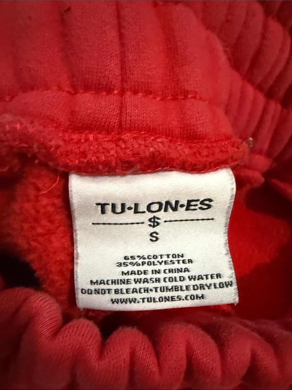 Tulones Currency Collectors Red Joggers - Multi-Patch Streetwear - Size Small - Picture 2 of 8